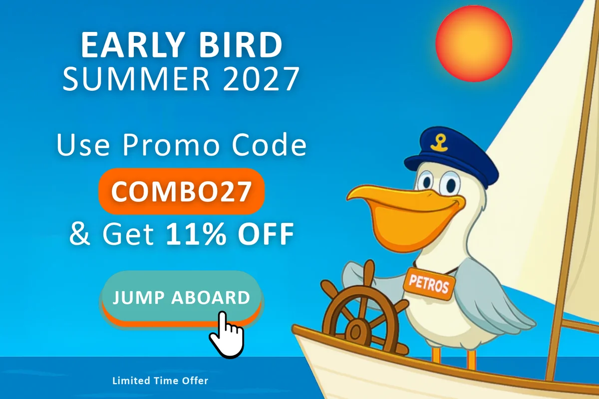 Early Bird Summer 2027: use promo code COMBO27 and get 11% off